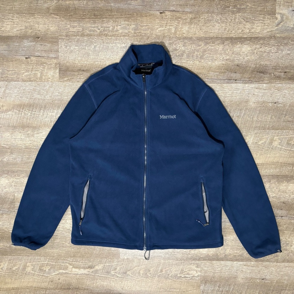 Marmot Fleece Jacket Men’s XXL Blue Windstopper Y2K Full Zip
